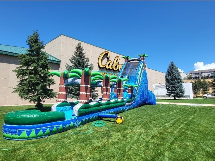 GIANT Tropical Water Slide